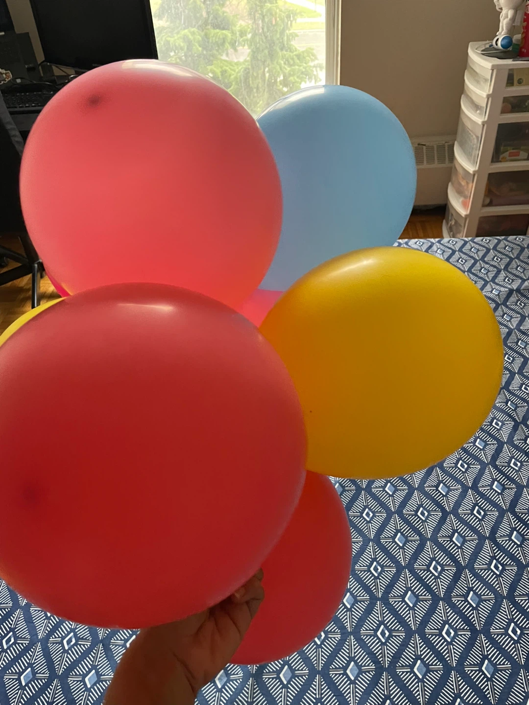 Bunch of Balloons - Red, Pink, Yellow, Blue