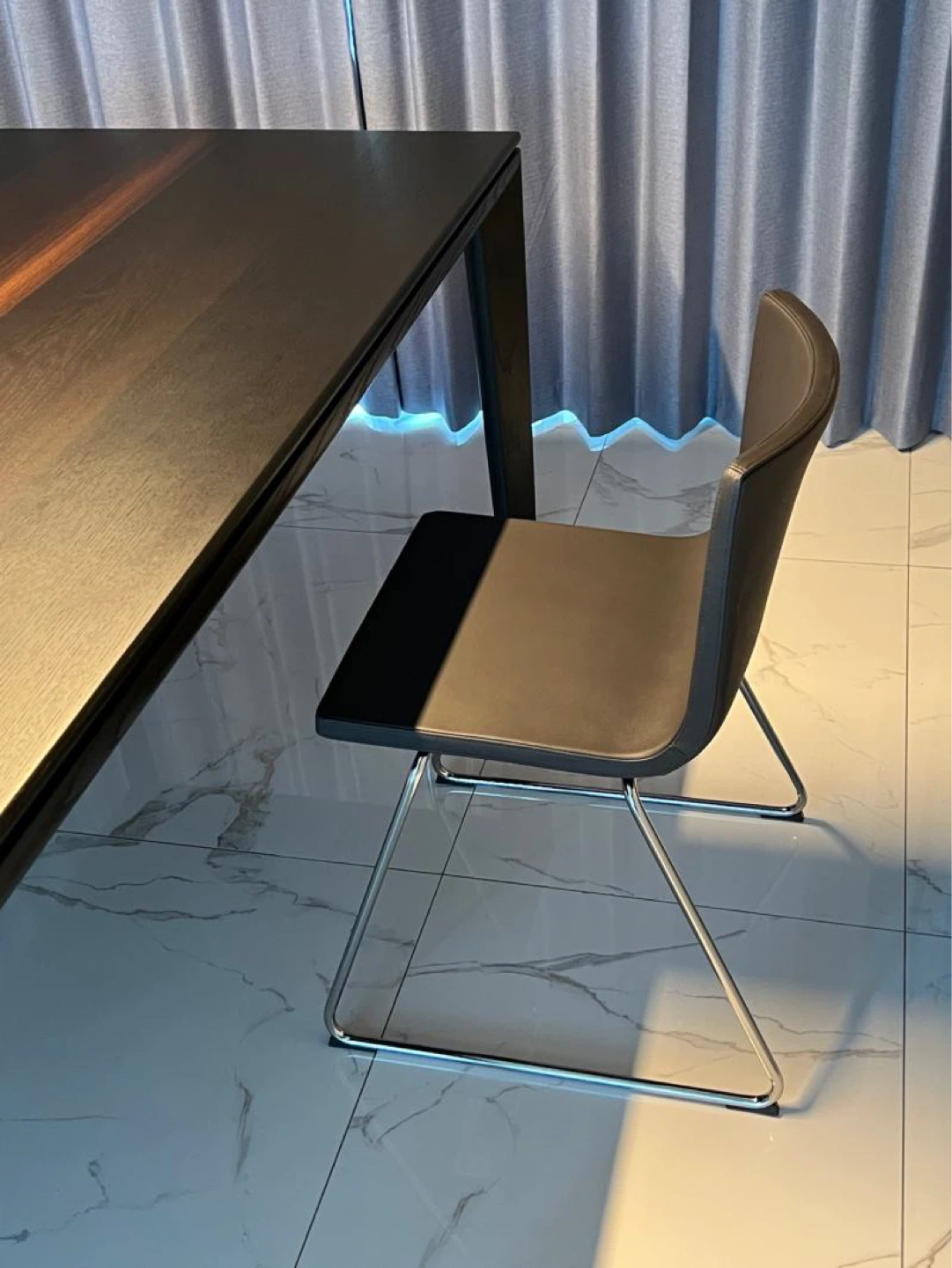 IKEA Top Grain Leather Dining Chair