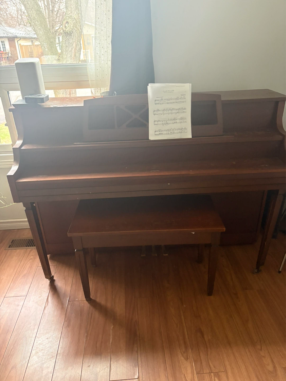 Piano with Bench