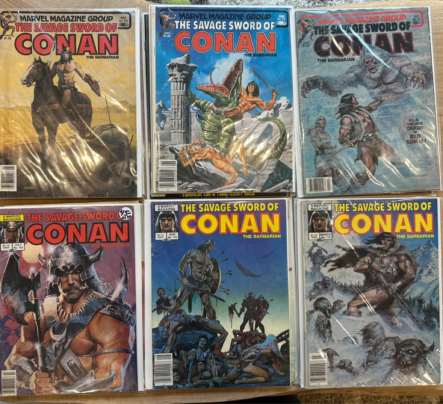Vintage Savage Sword of Conan Comic Magazines - photo 2