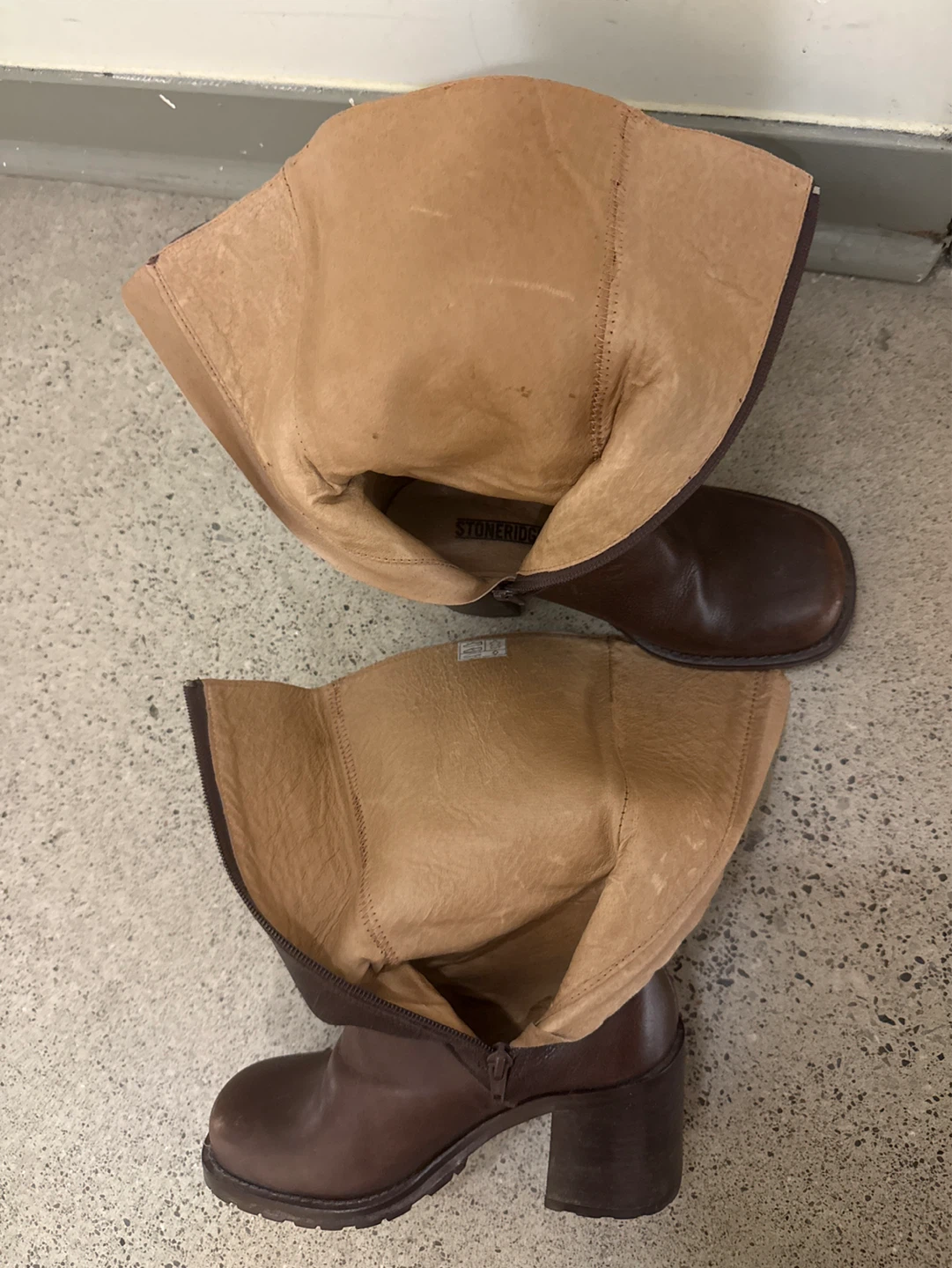 STONERIDGE Women's Brown Leather Boots Size 36 - photo 3