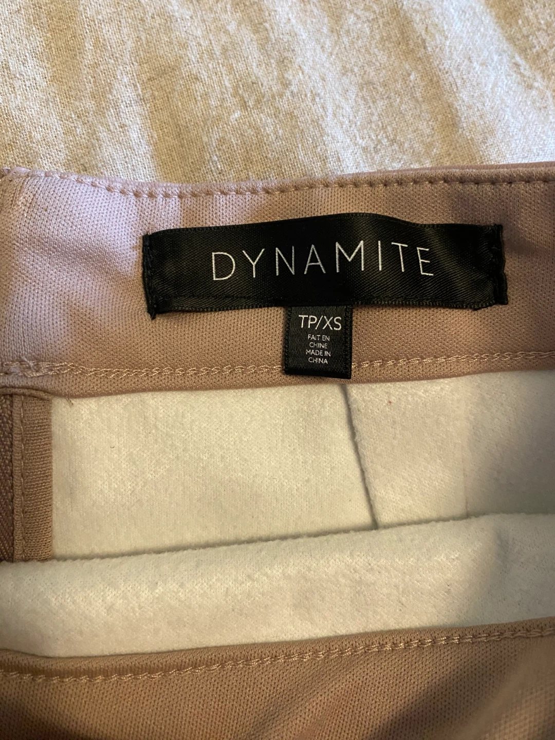 Dynamite Faux Leather Wrap Skirt - Pink Taupe - XS