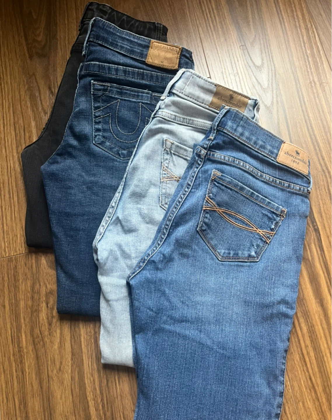 Bundle of 4 Girls' Jeans - Abercrombie, GapKids, True Religion - photo 2