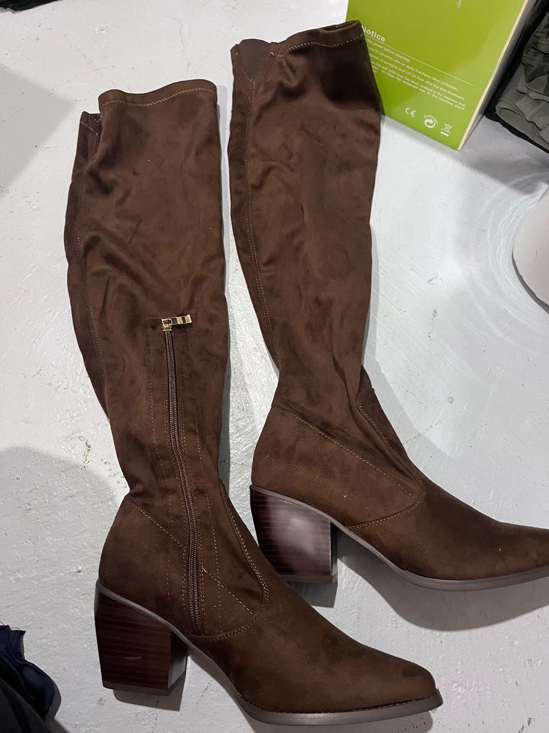 Brown Over-the-Knee Boots