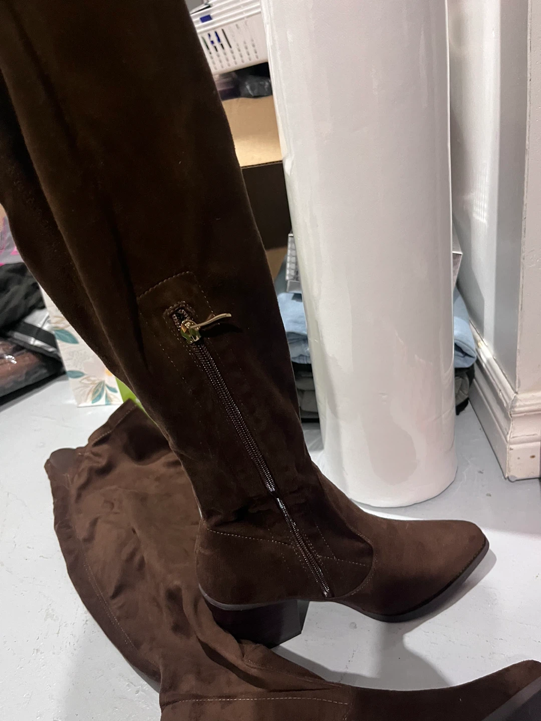 Brown Over-the-Knee Boots - photo 2