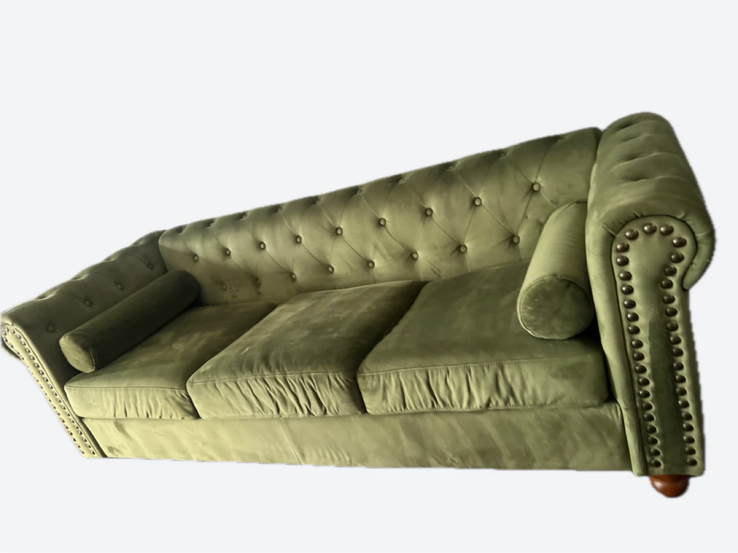 Chesterfield Sofa - Velvet - Green - photo 3