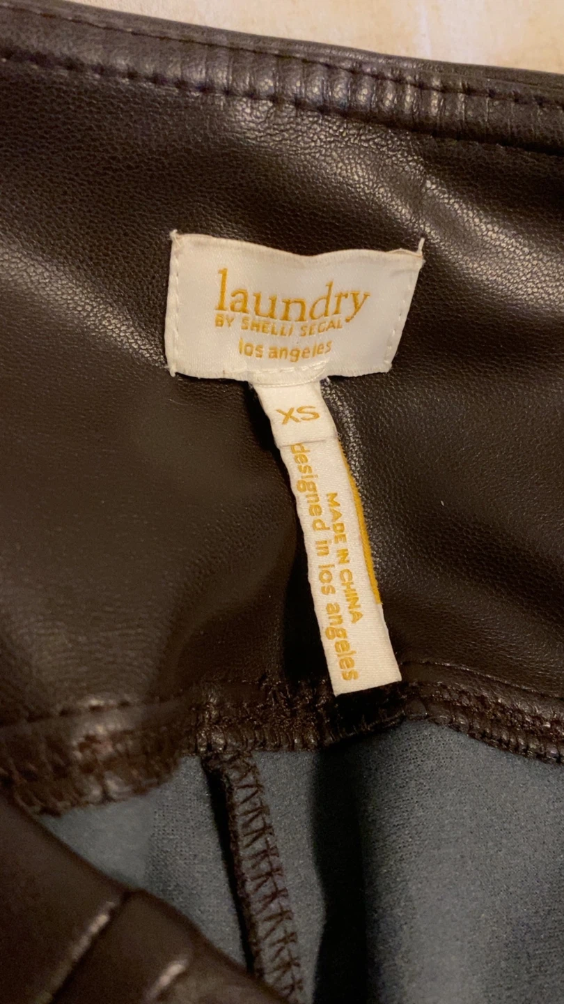 Laundry  Faux Leather Leggings XS