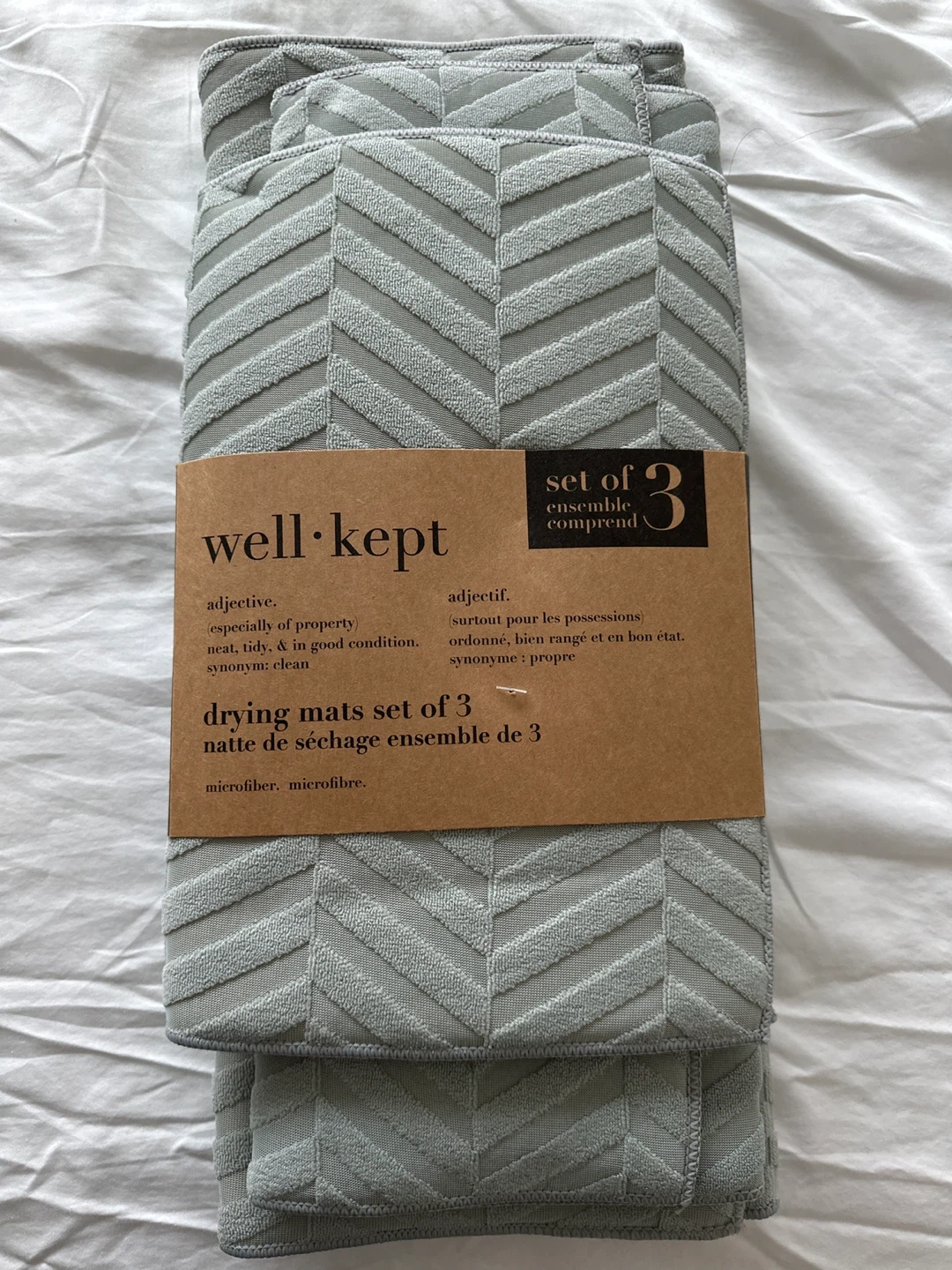 Well-Kept Drying Mats Set of 3