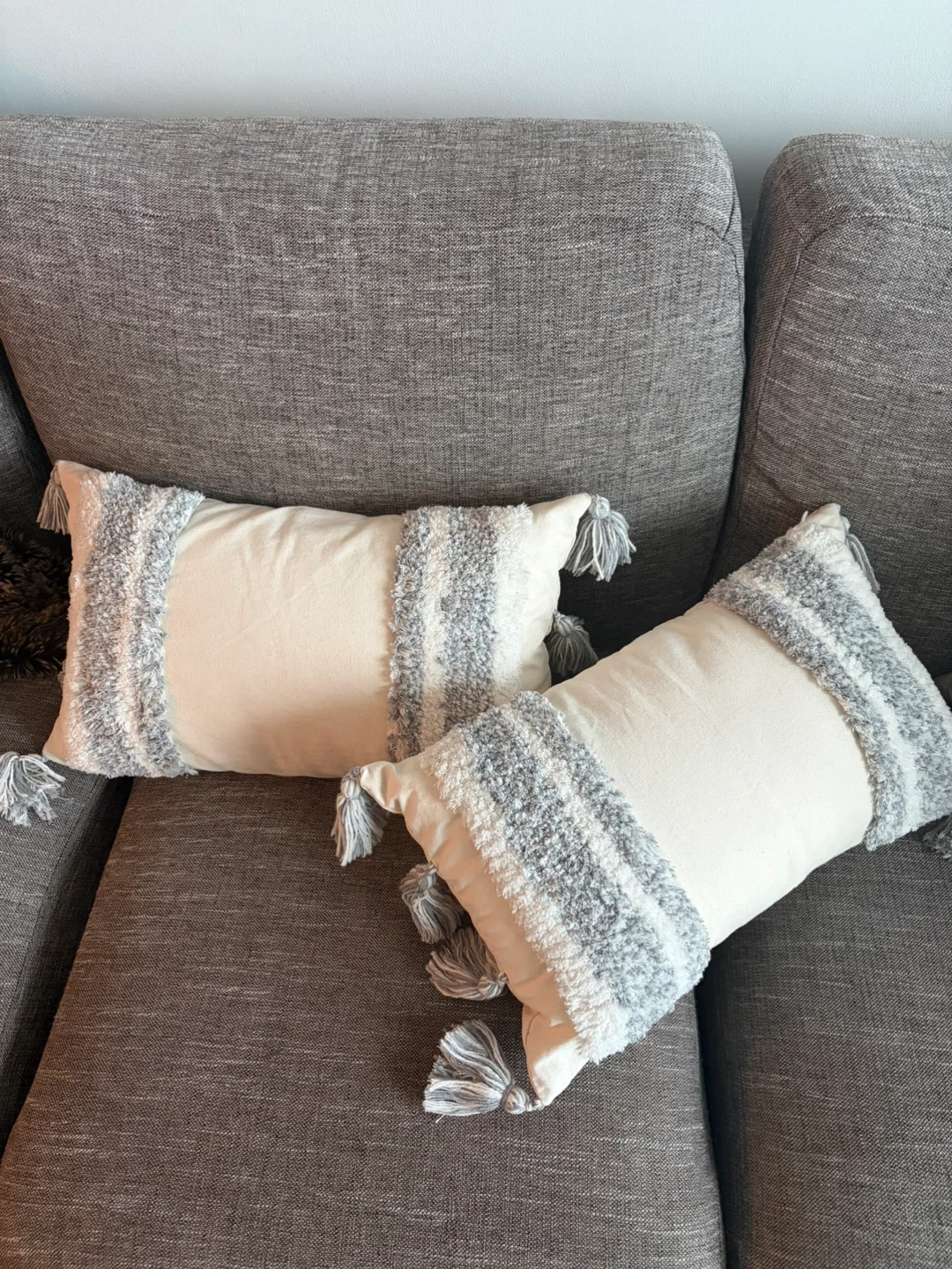 Throw Pillow with Tassels