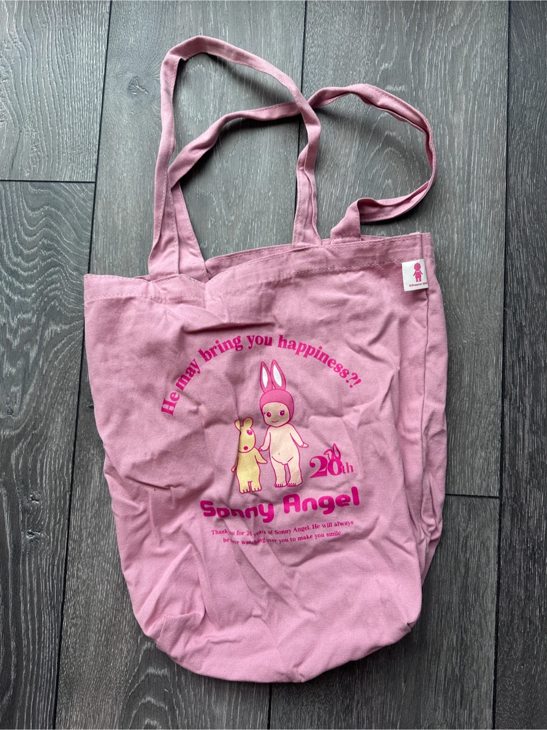 *SLIGHTLY SHRUNK* Sonny Angel 20th Anniversary Pink Tote Bag - photo 3