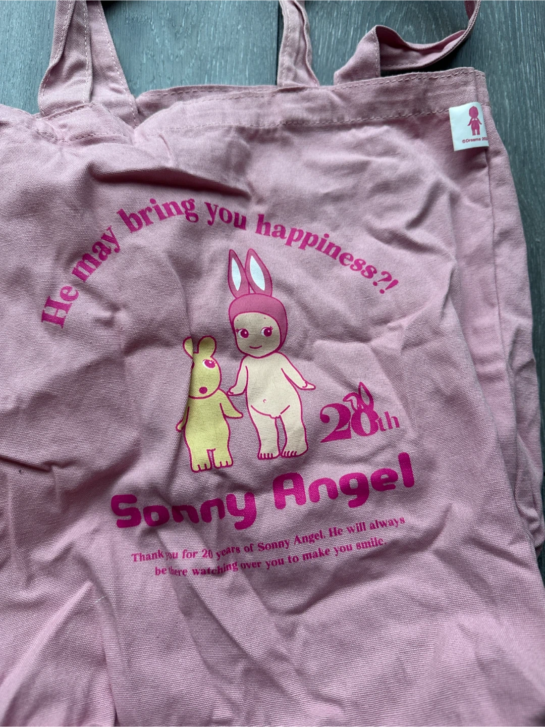 *SLIGHTLY SHRUNK* Sonny Angel 20th Anniversary Pink Tote Bag - photo 5