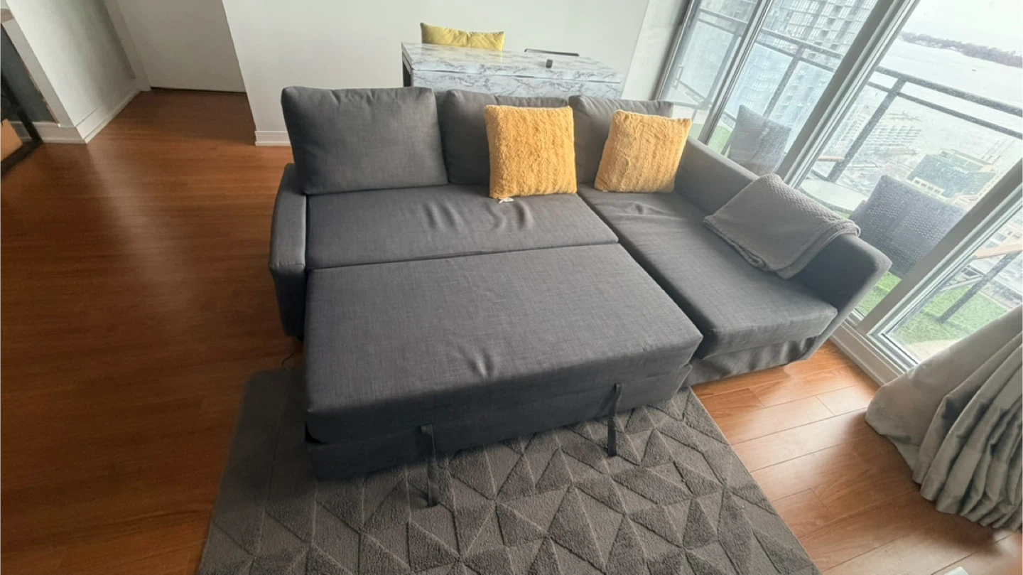 Move out sale - Grey Sectional Sofa with Storage Chaise - photo 5
