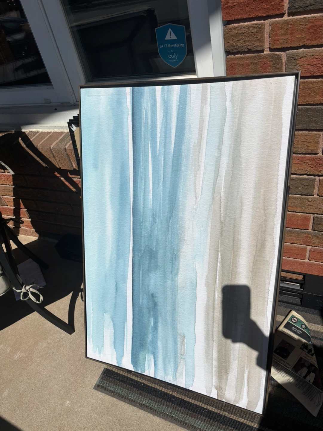 Framed Watercolor Abstract Wall Art