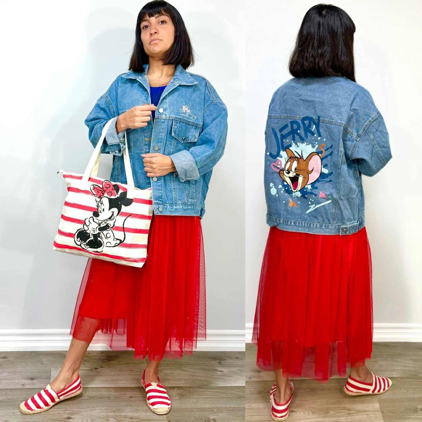 Minnie Mouse Striped Tote Bag - photo 3