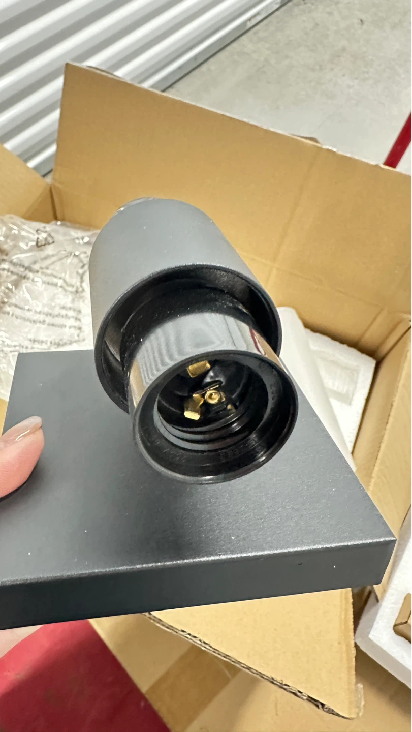 Black Wall Sconce Light Fixture with Frosted Glass Shade - photo 5