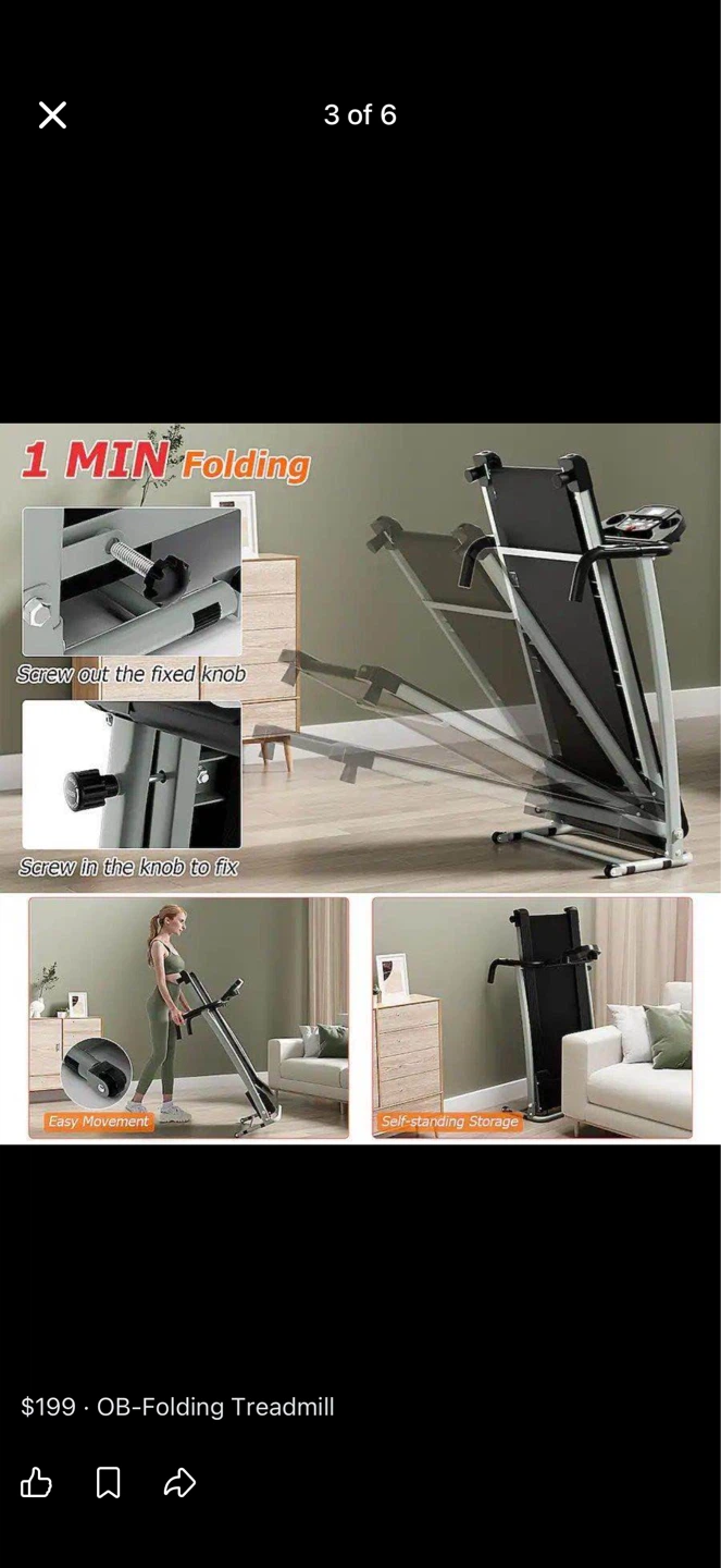 CITY 1 Folding Treadmill CP-S2-D - photo 2