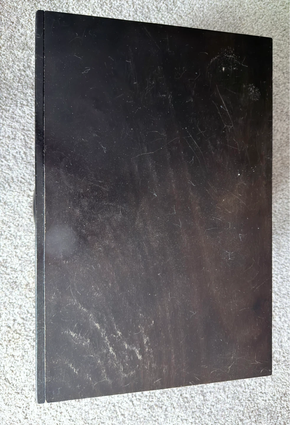 Dark Brown 2-Drawer Nightstand - photo 2