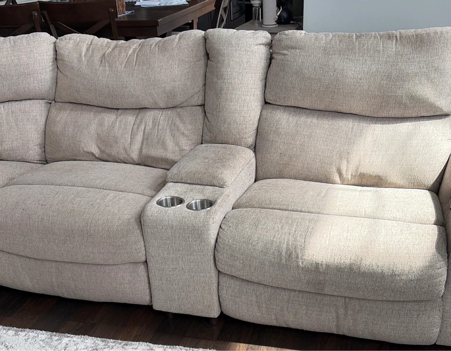 Sectional Reclining Sofa with Cup Holders - photo 5