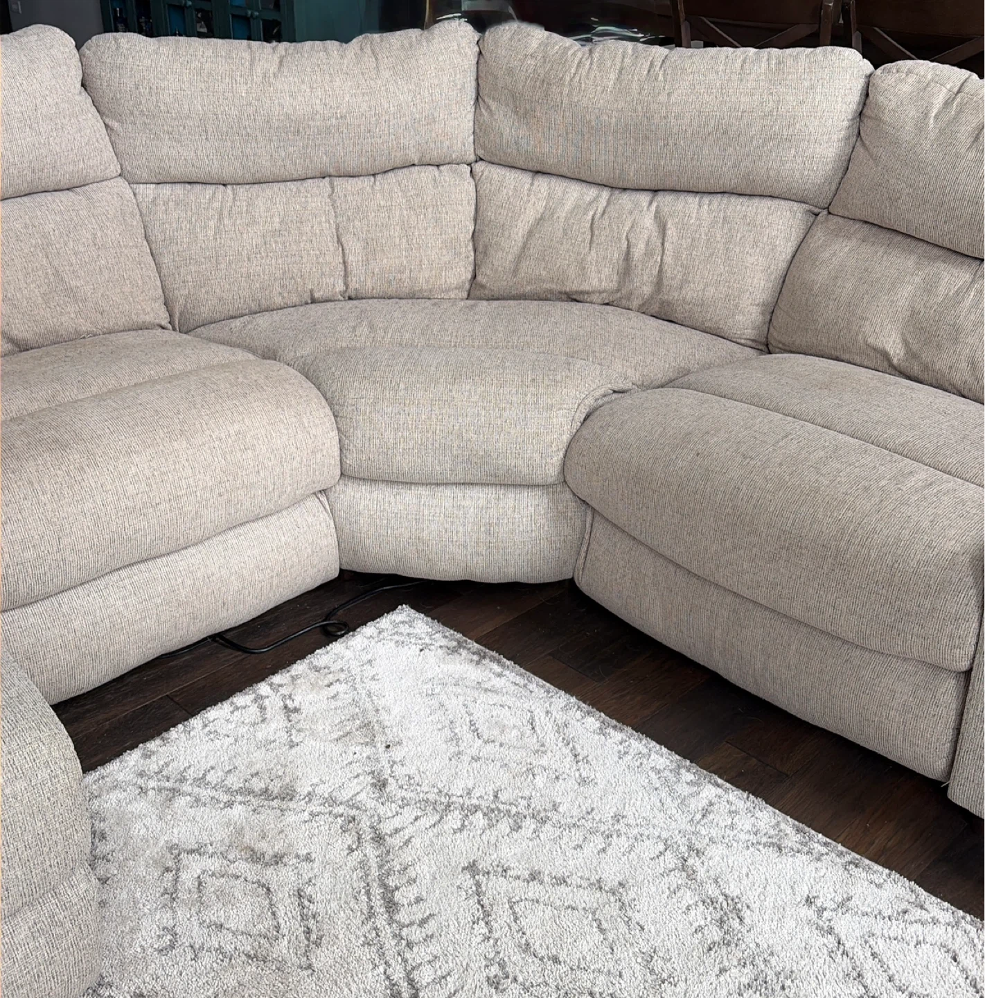 Sectional Reclining Sofa with Cup Holders - photo 4