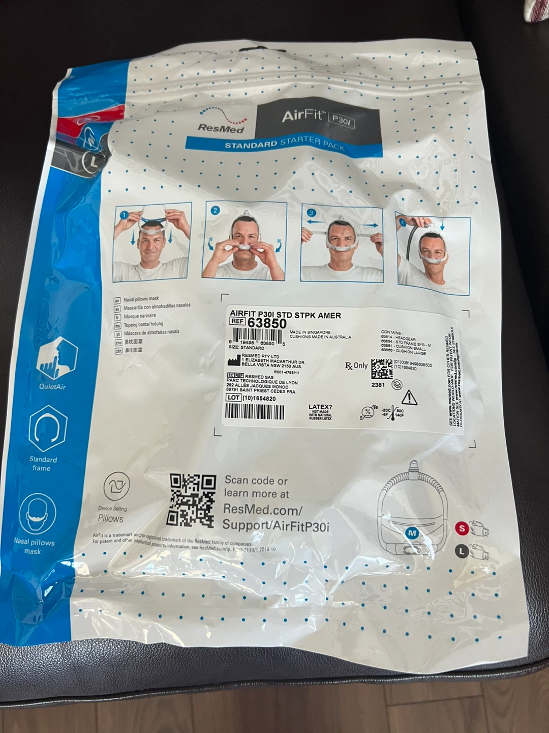 AirFit P30i Standard CPAP mask - $80 (Cloverdale, Surrey) - photo 2