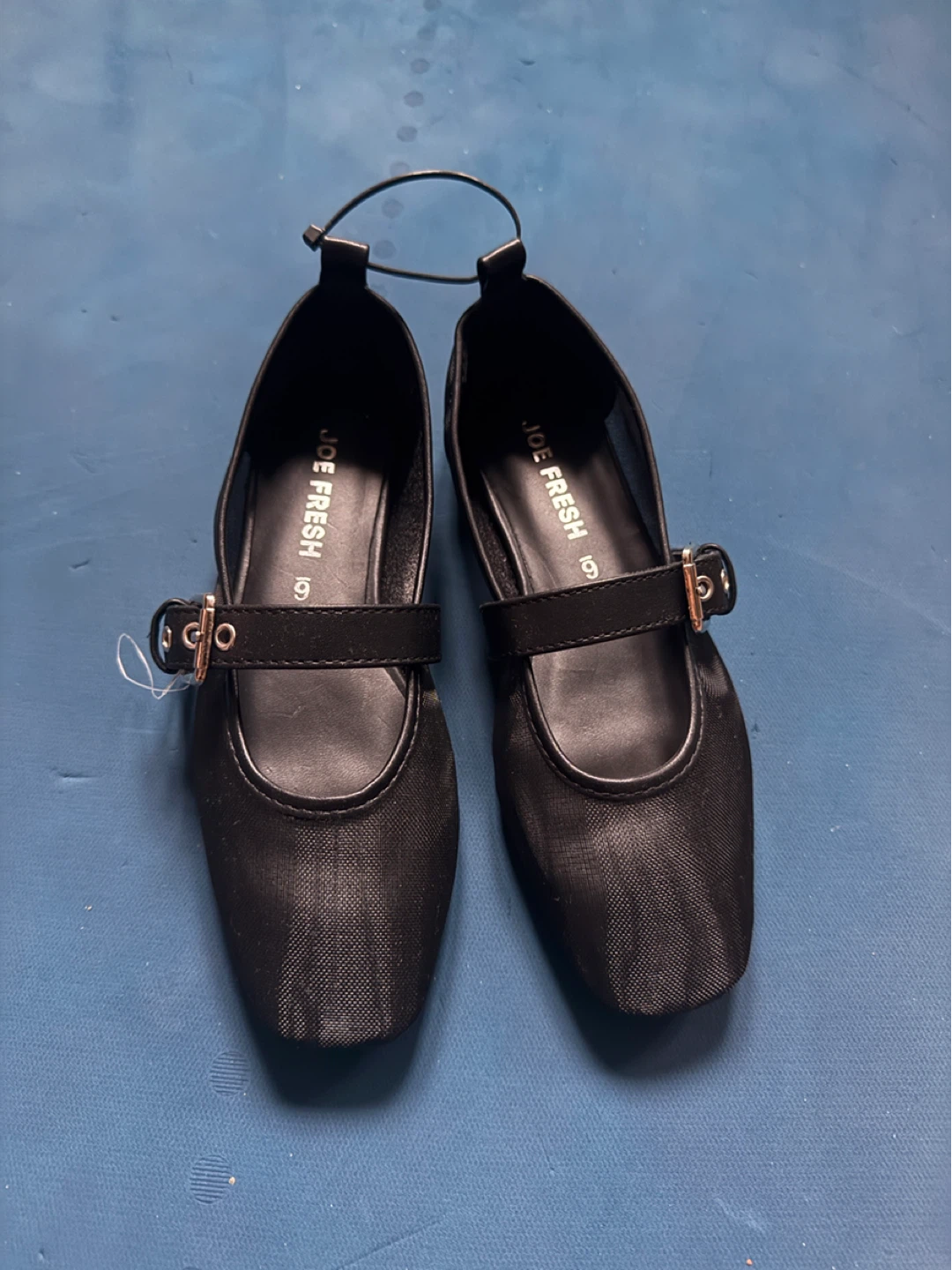 Joe Fresh Black Mesh Flats - Size 6
