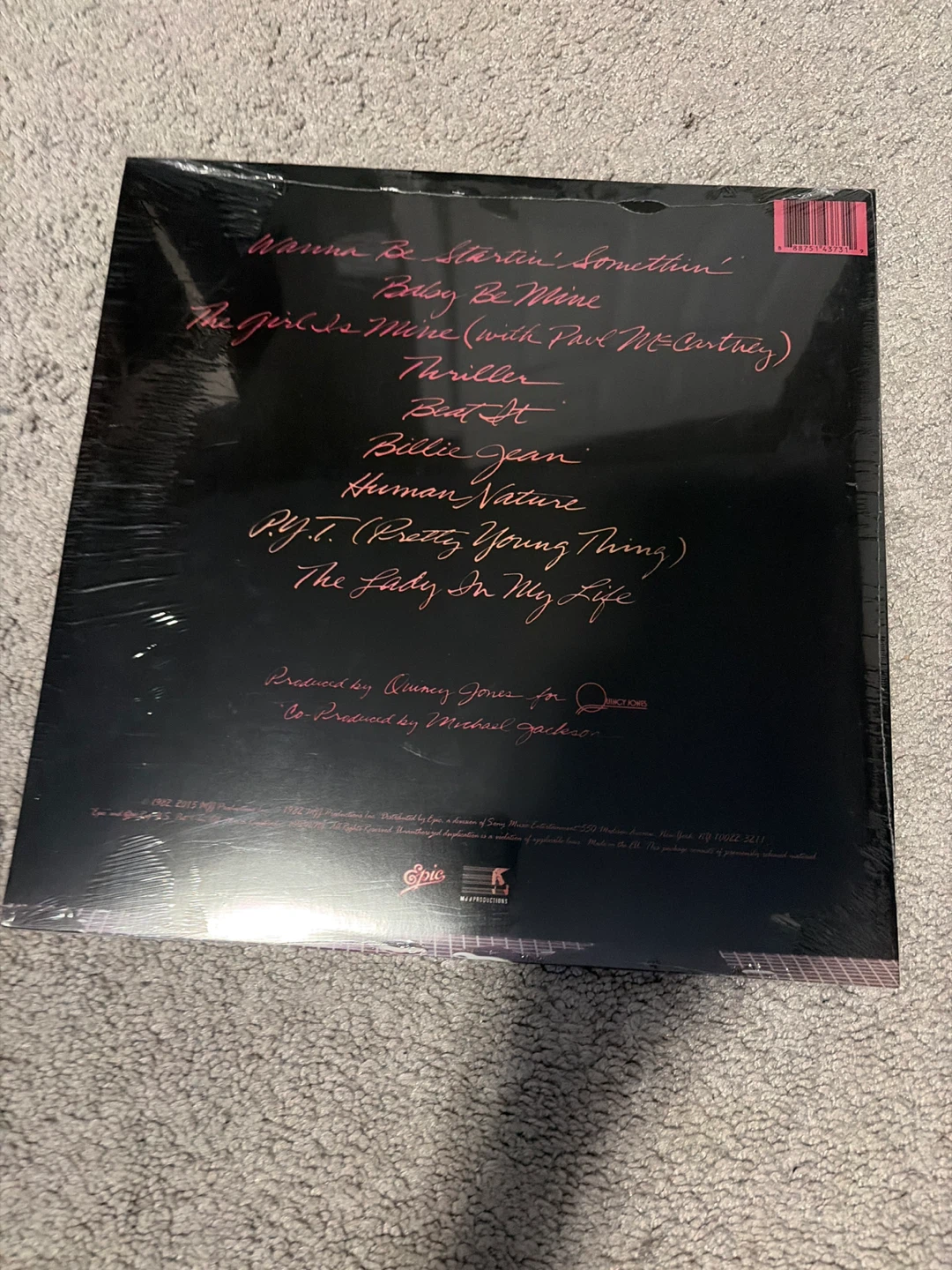 Michael Jackson Thriller Vinyl Record - photo 2