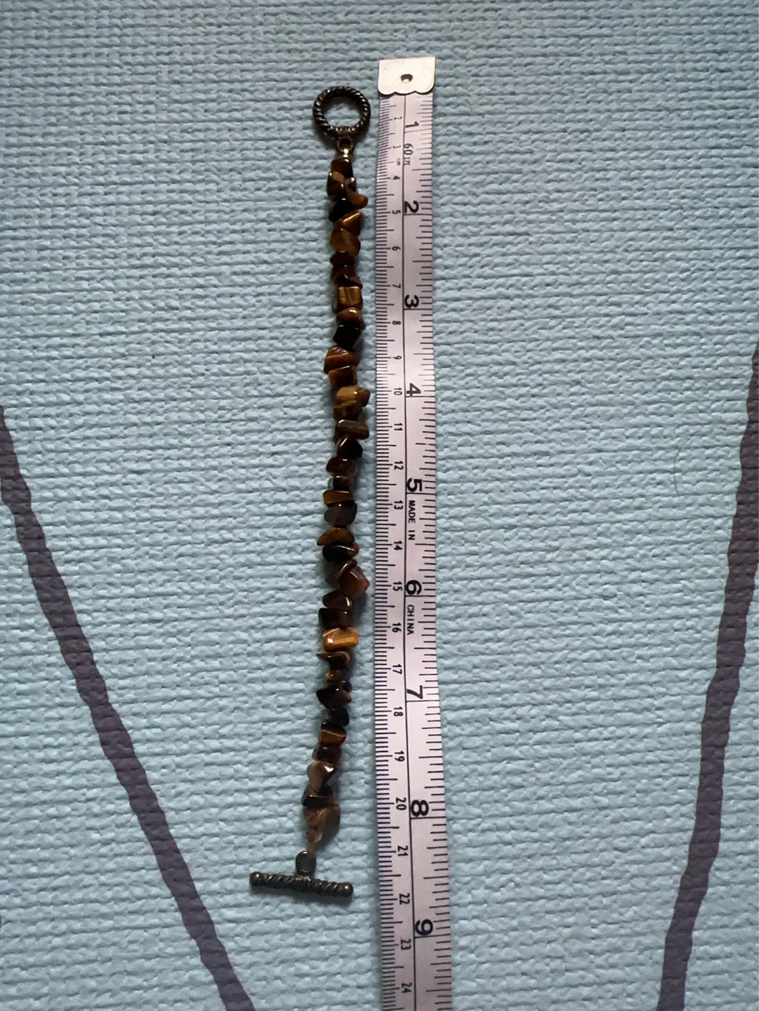 Tiger Eye Stone Bracelet, Necklace and Earrings Set - photo 5
