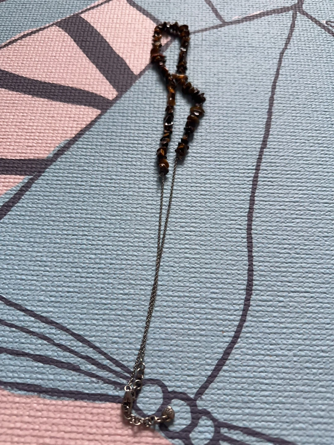 Tiger Eye Stone Bracelet, Necklace and Earrings Set - photo 4