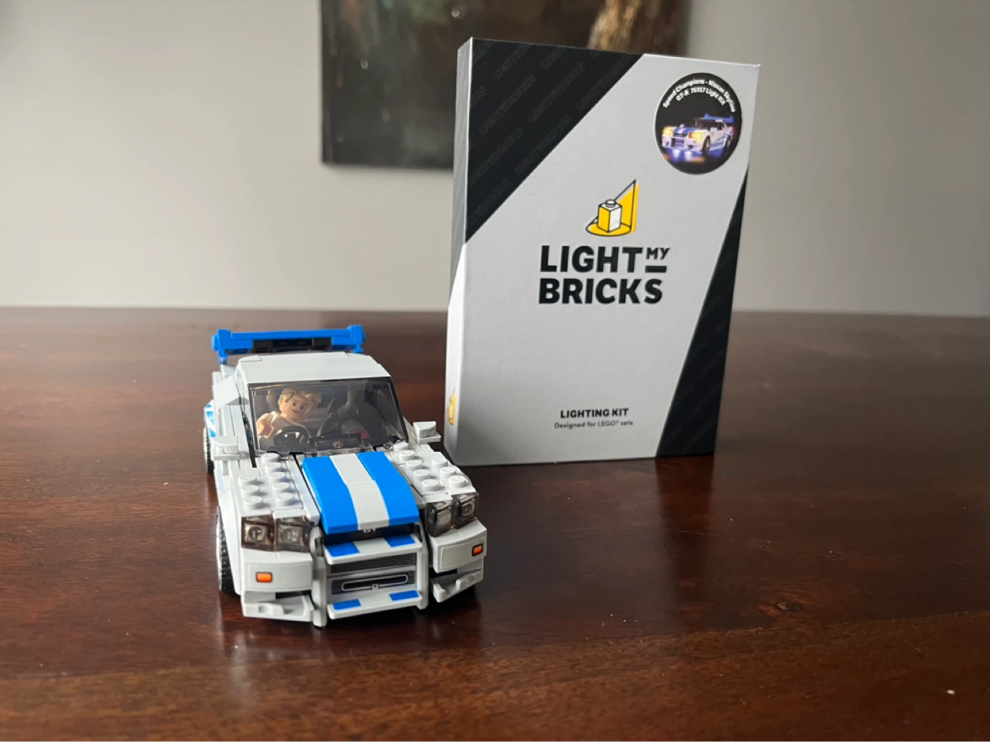 Lego Nissan r34 with light kit - photo 3