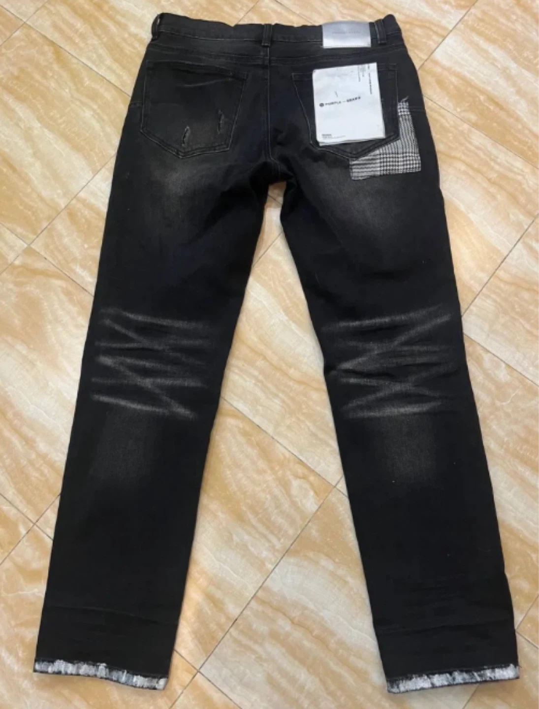 Purple Brand Black Distressed Jeans Size 32 - photo 2