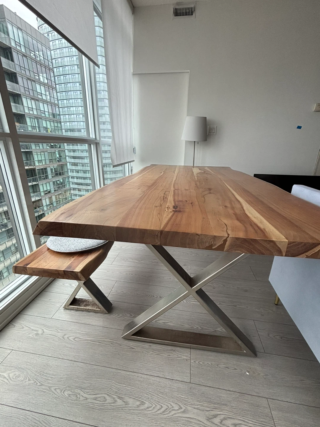 Live Edge Dining Table with a Matching Bench - photo 3