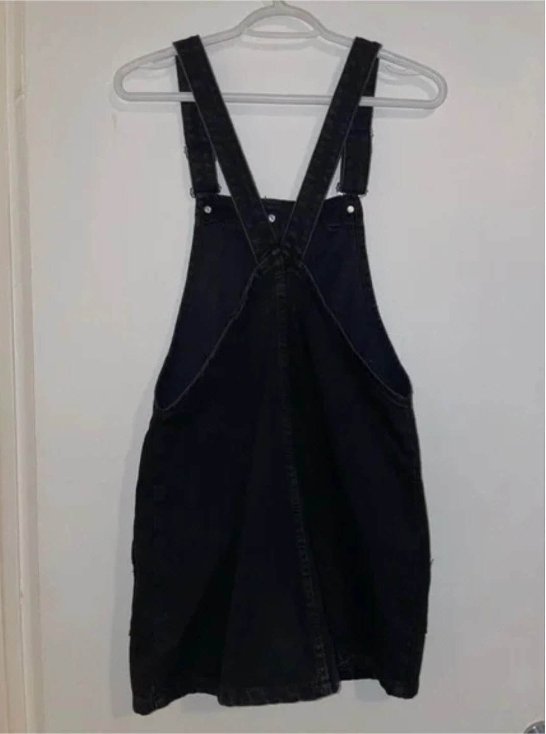 Zara Black Denim Pinafore Dress - photo 2