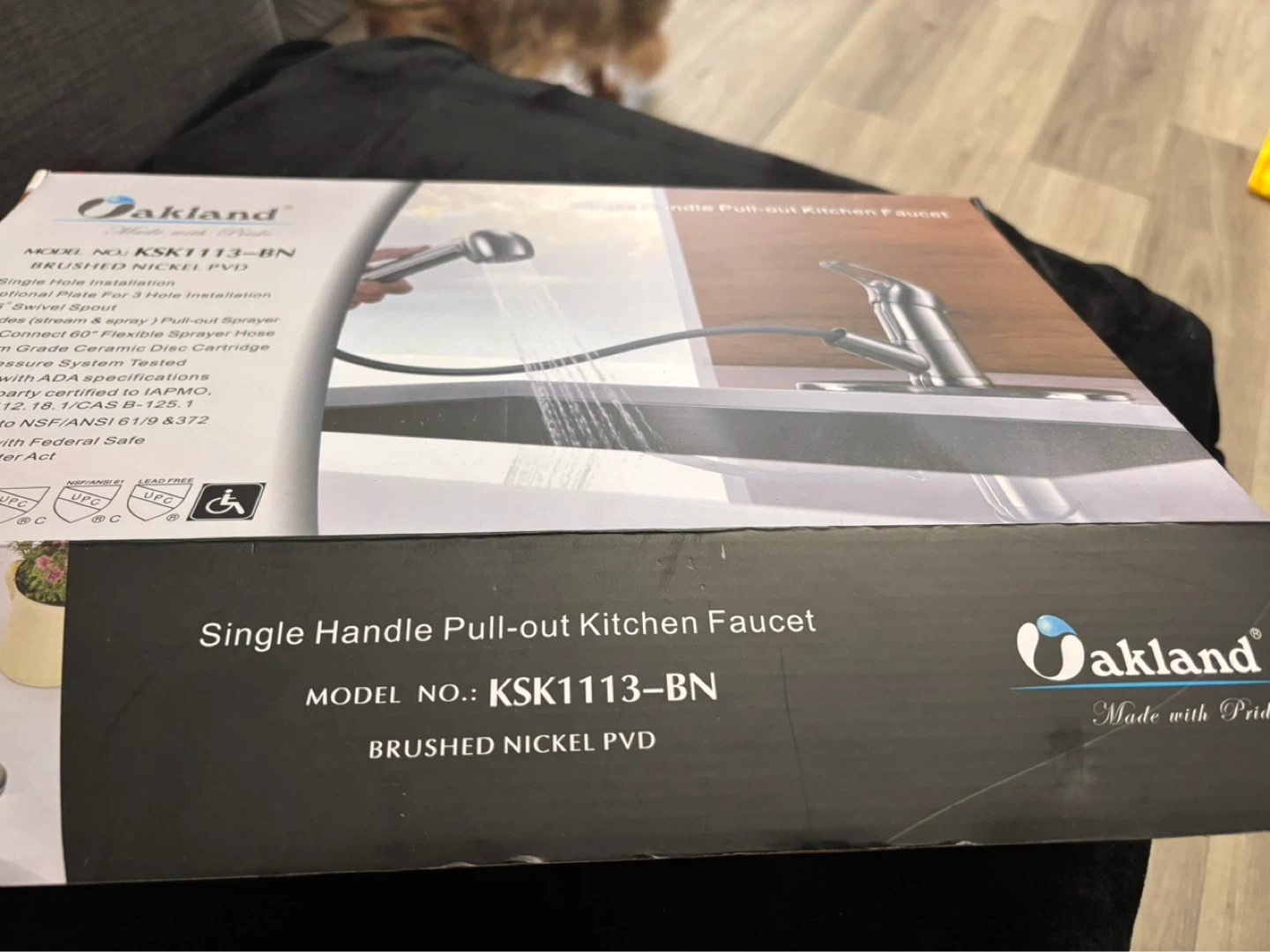 Oakland Pull-out Kitchen Faucet Brushed Nickel KSK1113-BN - photo 4
