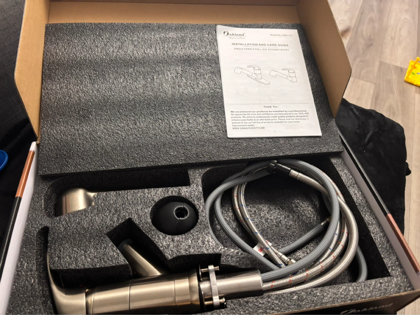 Oakland Pull-out Kitchen Faucet Brushed Nickel KSK1113-BN - photo 2