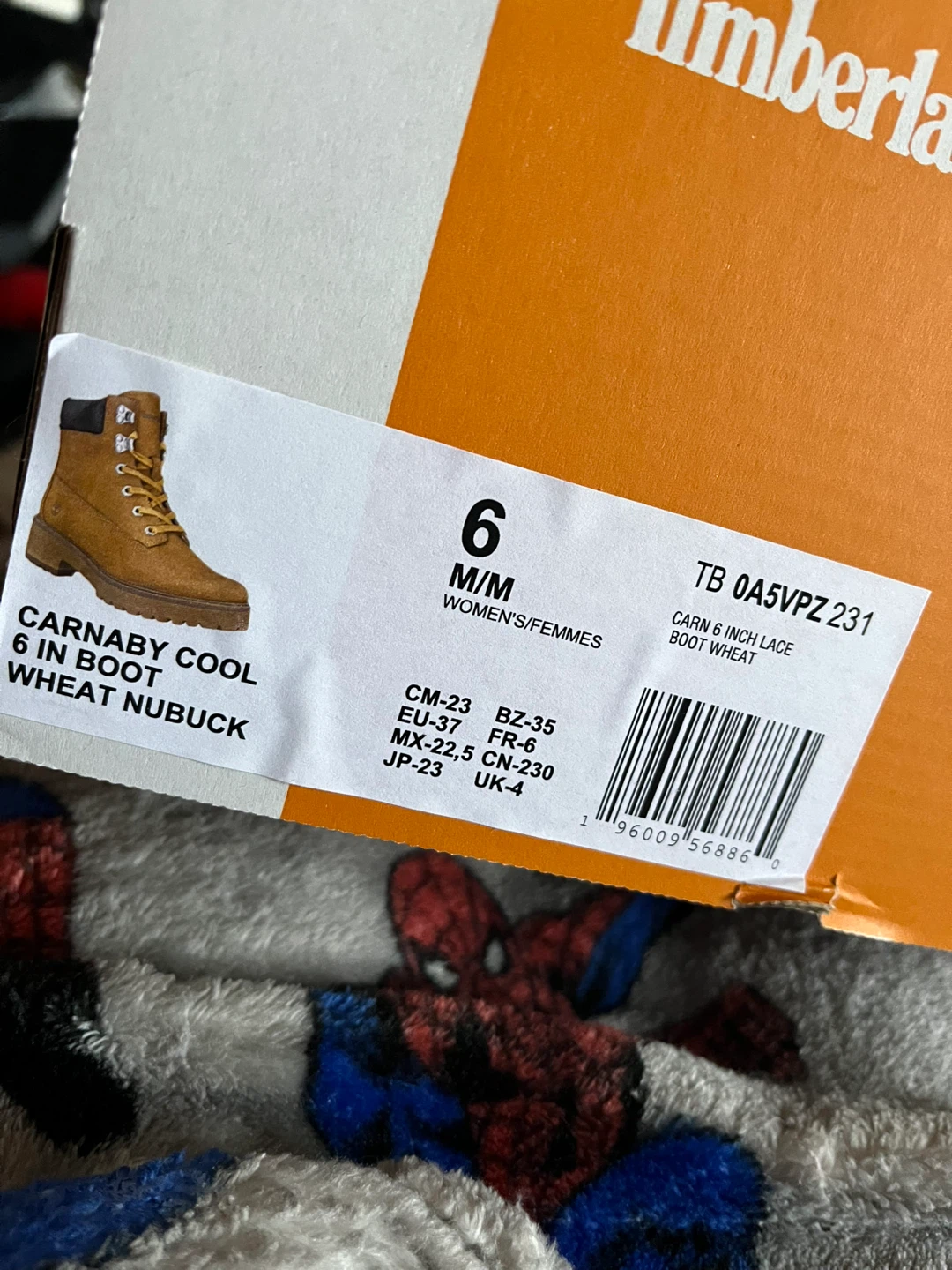Timberland Carnaby Cool 6 Inch Wheat Nubuck Boots Size 6 - photo 3