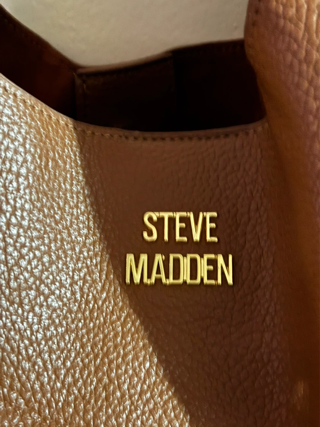 Steve Madden Brown  Tote Bag with Gold Chain - photo 2