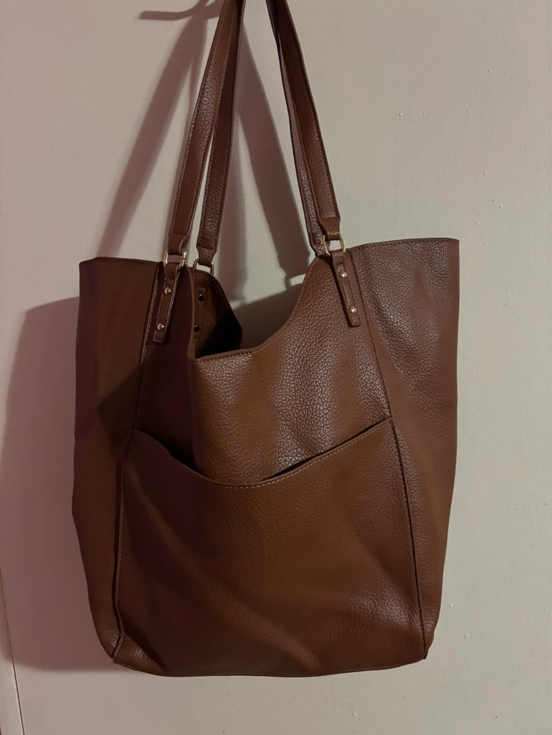 Steve Madden Brown  Tote Bag with Gold Chain - photo 4