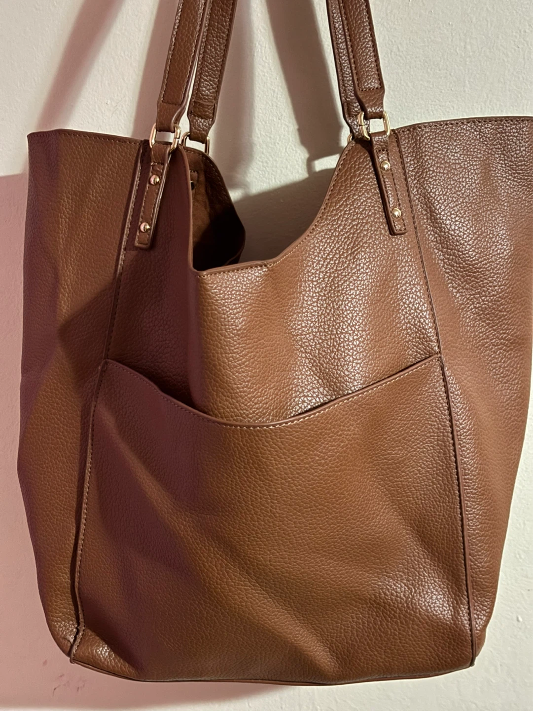 Steve Madden Brown  Tote Bag with Gold Chain - photo 5