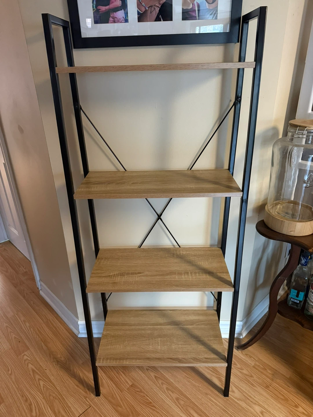 4-Shelf Ladder Bookshelf