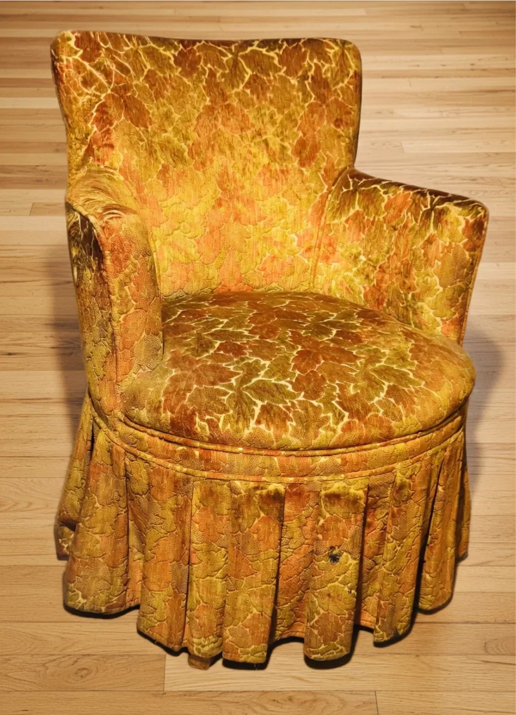 Fauteuil vintage à motif floral - photo 3