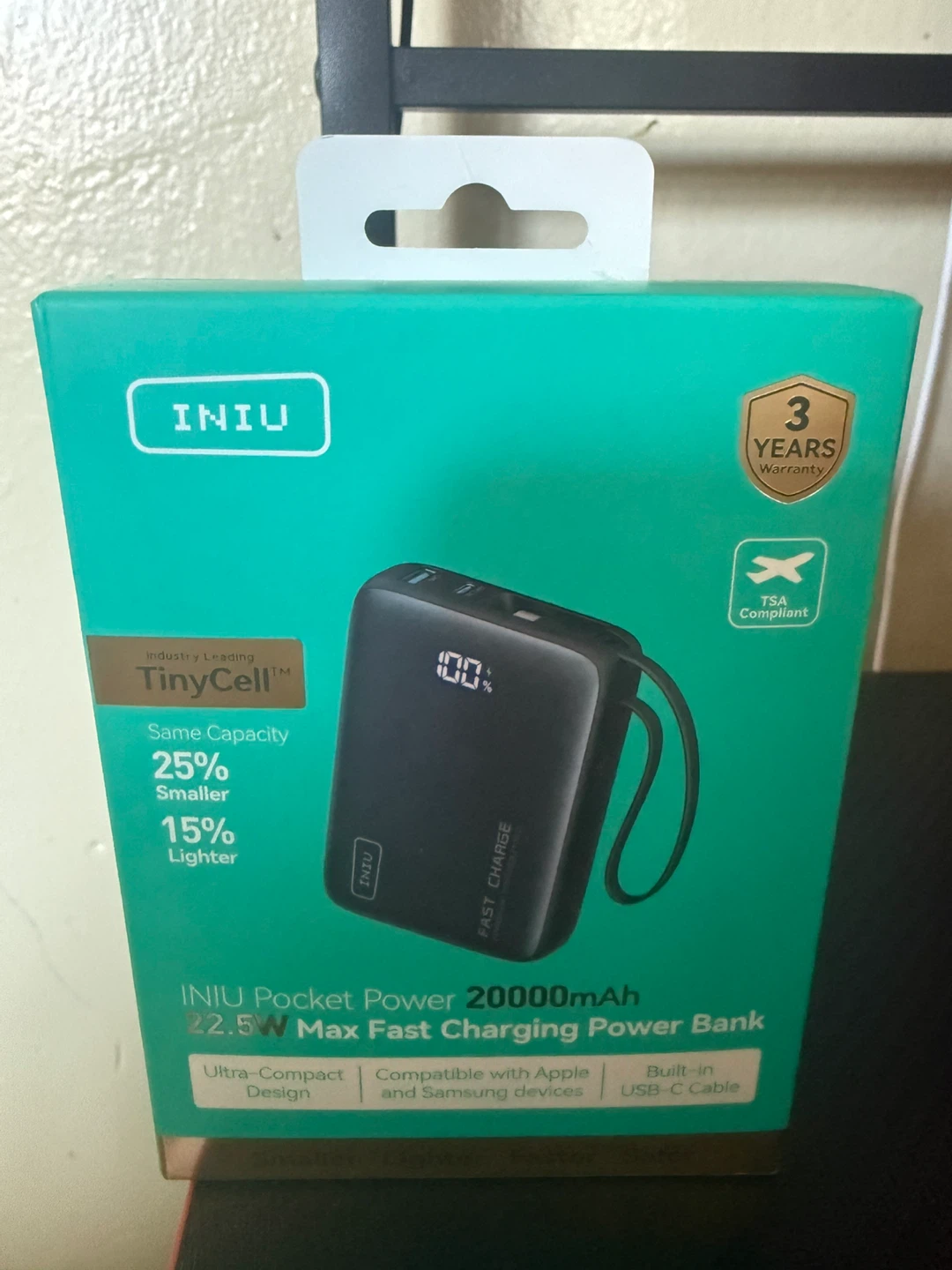 INUI Pocket Power 20000mAh 22.5W Fast Charging Power Bank - photo 2
