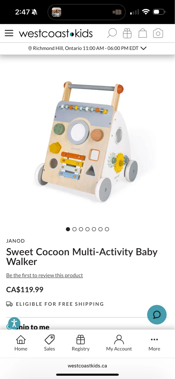 Janod kids educational toy EUC ret $135 W tax