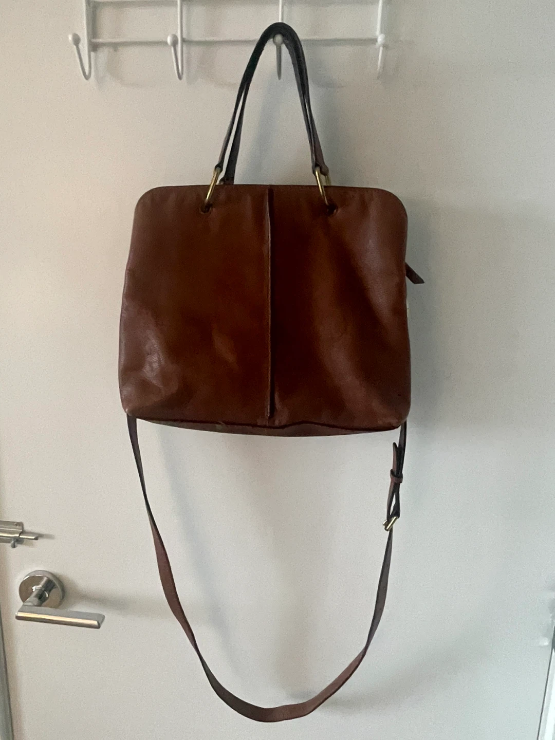 Fossil Brown Leather Tote Bag - photo 2