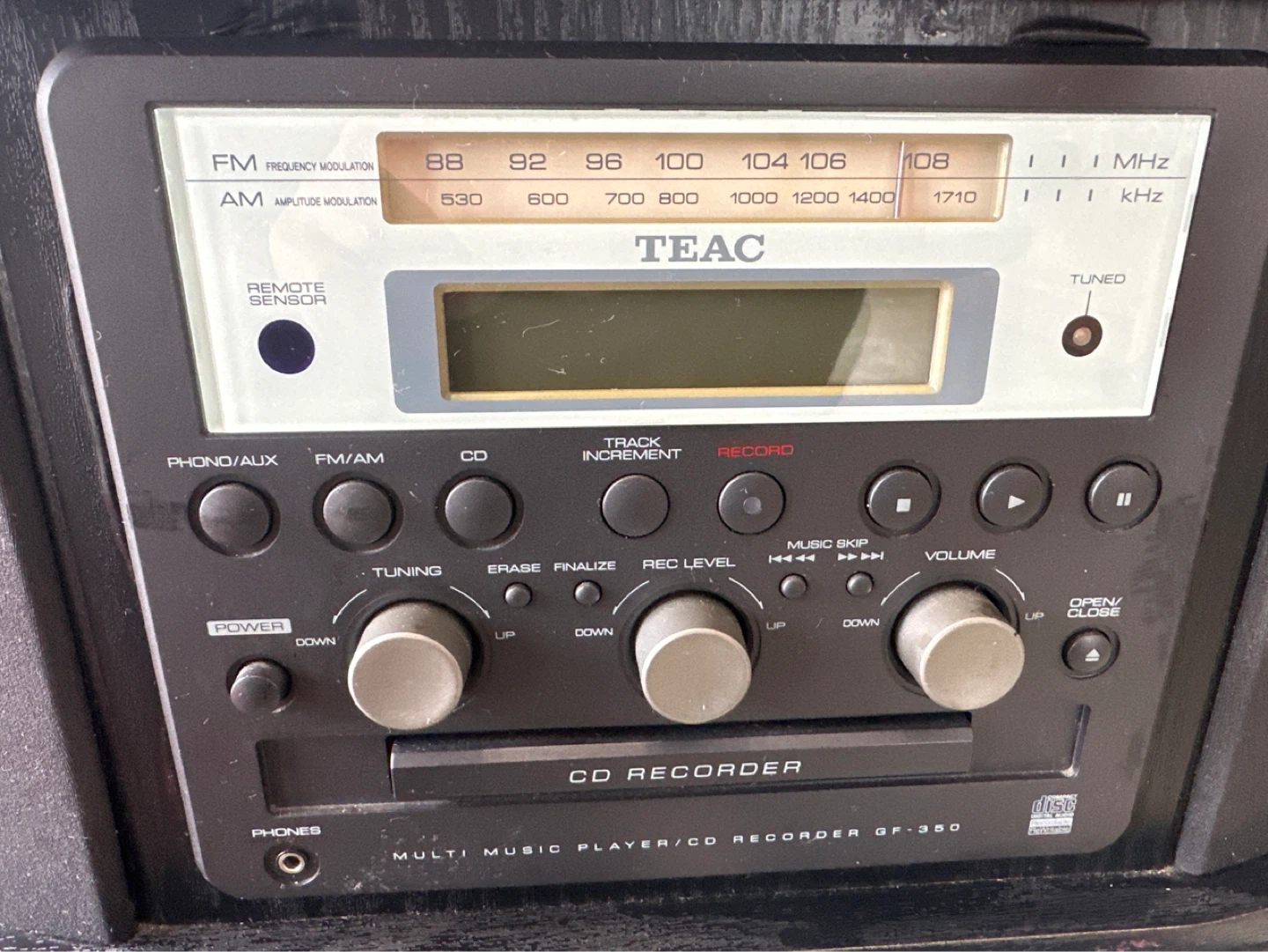 TEAC GF-350 Multi Music Player CD Recorder Turntable - photo 4