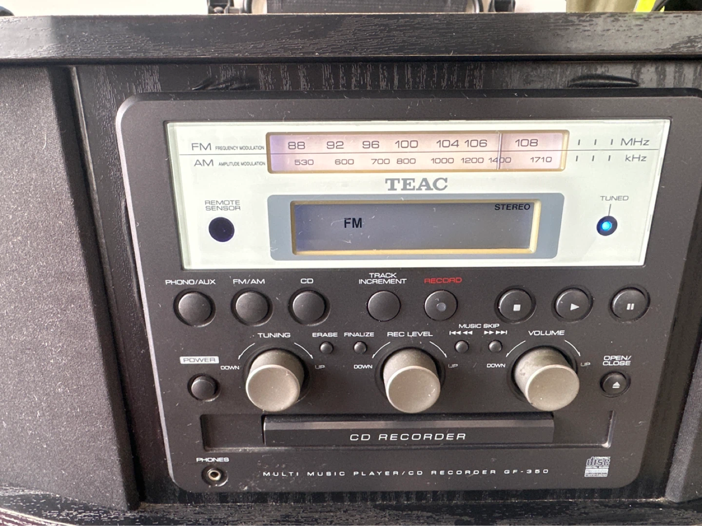 TEAC GF-350 Multi Music Player CD Recorder Turntable - photo 3
