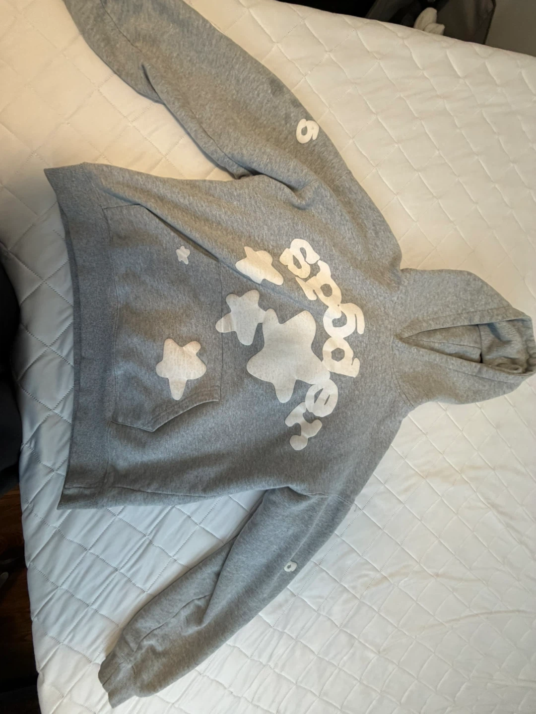 Sp5der Hoodie Grey Size L 100% Cotton - photo 4