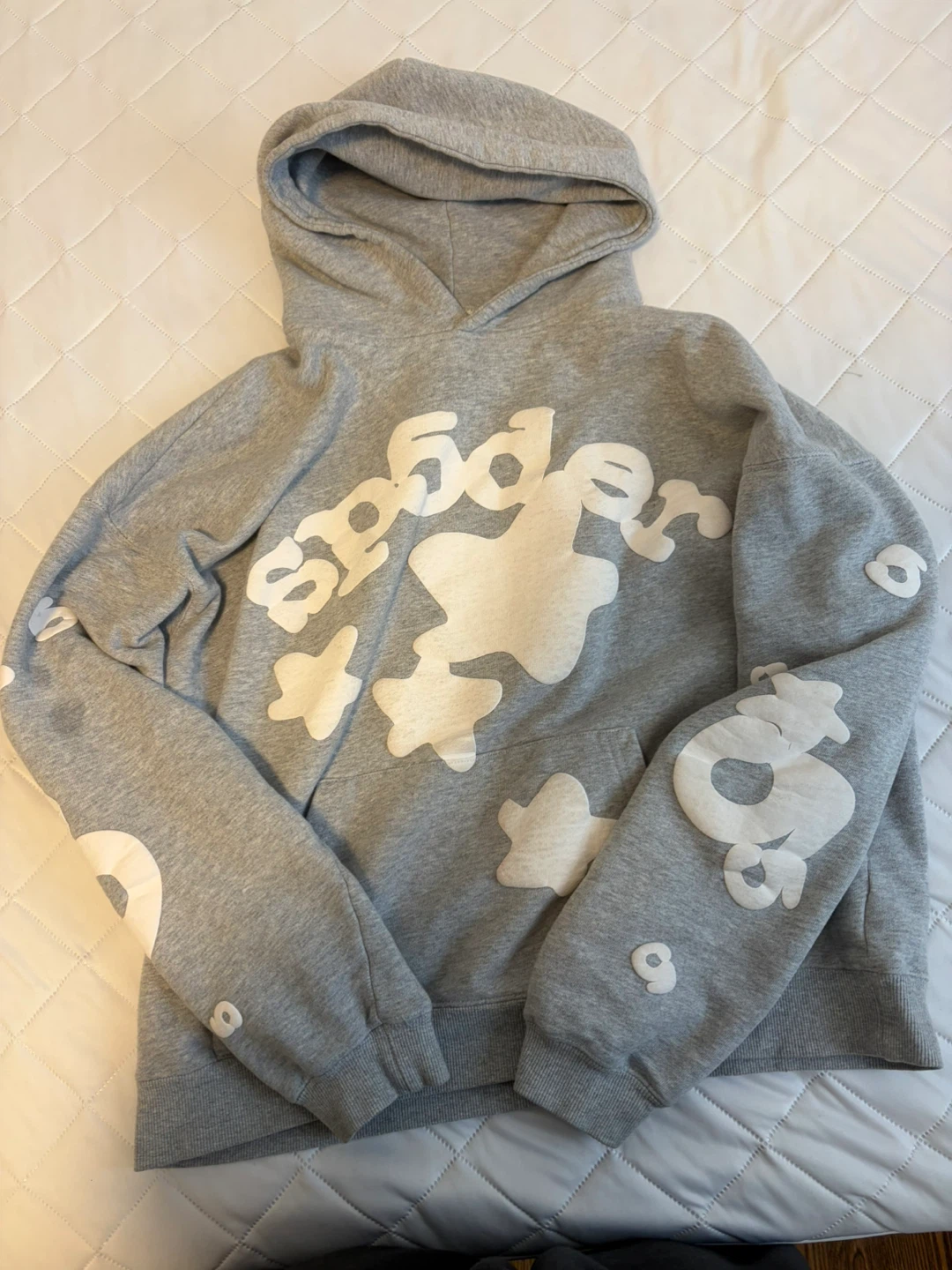 Sp5der Hoodie Grey Size L 100% Cotton - photo 3