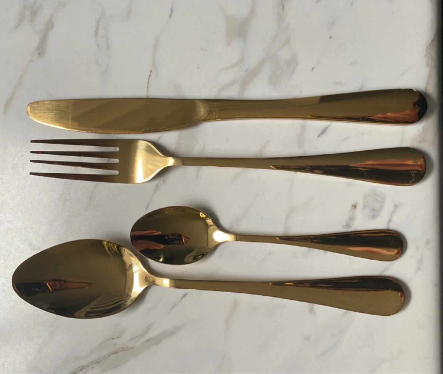 Gold Cutlery Set in Carrying Case - photo 3