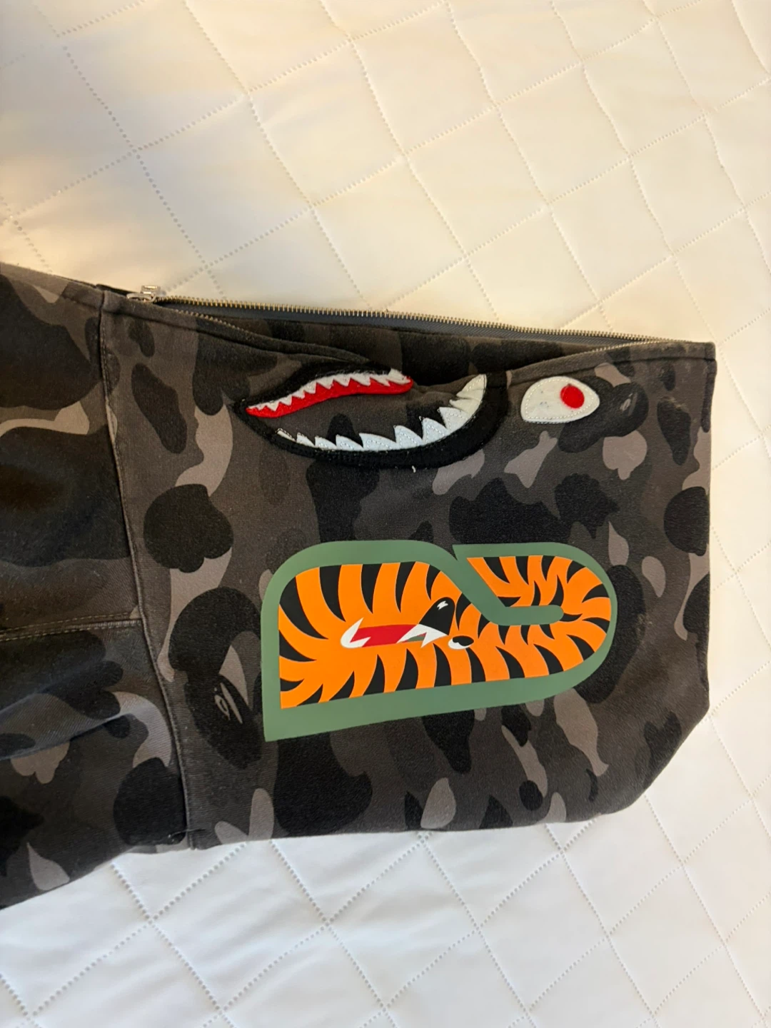 BAPE Full Zip Hoodie Camo Shark WGM - photo 4