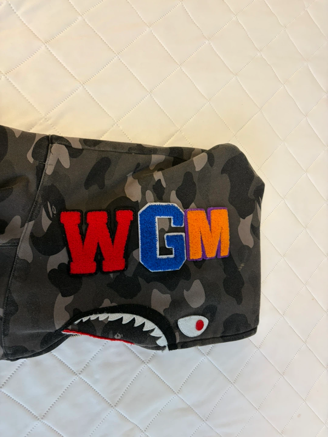 BAPE Full Zip Hoodie Camo Shark WGM - photo 5